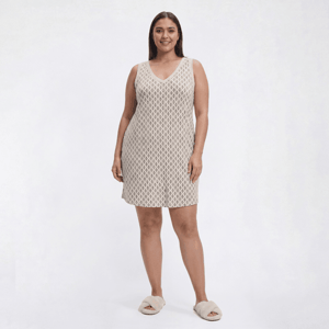 Plus Size Nicole Miller Geo Stamped Tank V-Neck Sleep Nightshirt